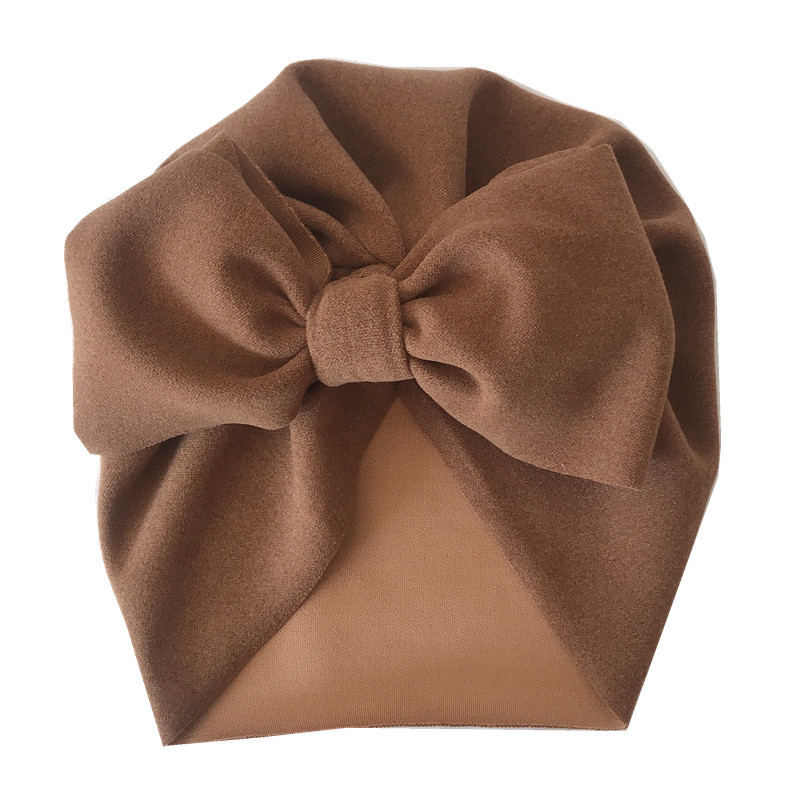 Európai és amerikai őszi és téli gyermek nagy masnis indiai kalap kasmír gyermek pulóver sapka magzati sapka