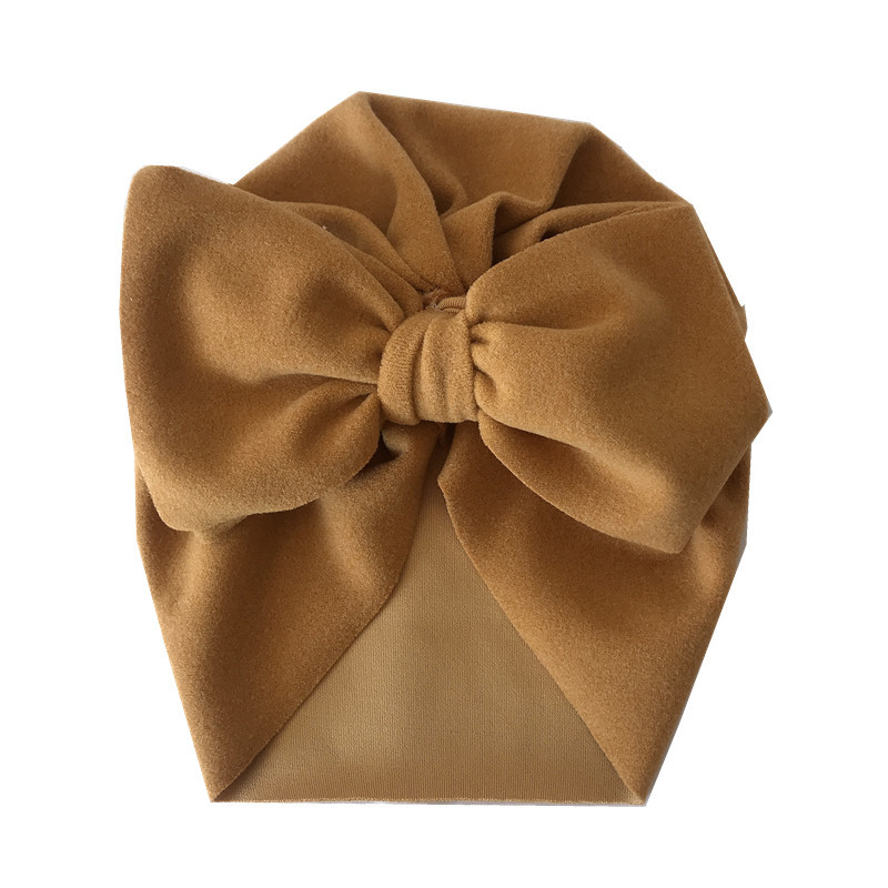 Európai és amerikai őszi és téli gyermek nagy masnis indiai kalap kasmír gyermek pulóver sapka magzati sapka