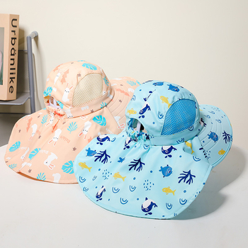 Novi dječji šešir za sunce, vanjski šešir za sunce, zaštita od sunca, dječji šešir za sunce, zaštita od sunca, UV zaštita, veliki obod, prozračni