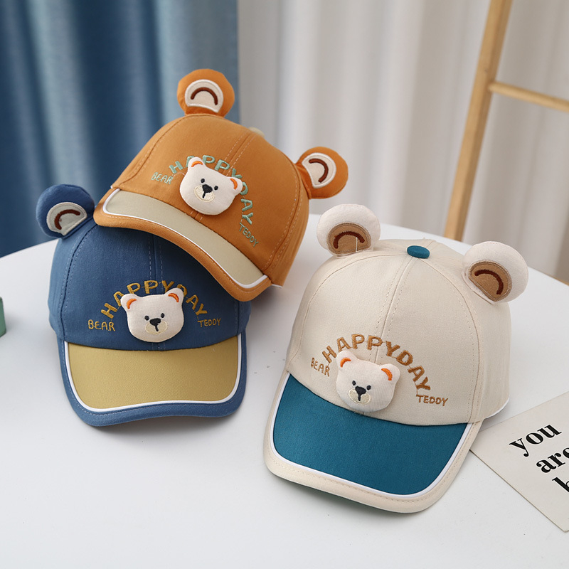 Dječja šilterica s crtićem za male životinje, proljetno/ljetno, jesenska, za bejzbol, vanjska zaštita od sunca, dječji šešir za sunce