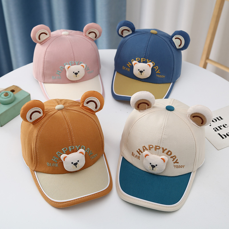 Dječja šilterica s crtićem za male životinje, proljetno/ljetno, jesenska, za bejzbol, vanjska zaštita od sunca, dječji šešir za sunce