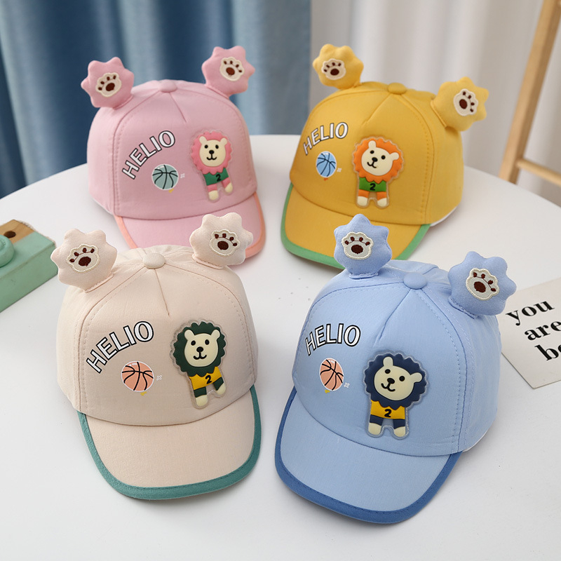 Dječja šilterica s crtićem za male životinje, proljetno/ljetno, jesenska, za bejzbol, vanjska zaštita od sunca, dječji šešir za sunce