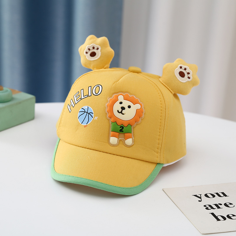 Dječja šilterica s crtićem za male životinje, proljetno/ljetno, jesenska, za bejzbol, vanjska zaštita od sunca, dječji šešir za sunce