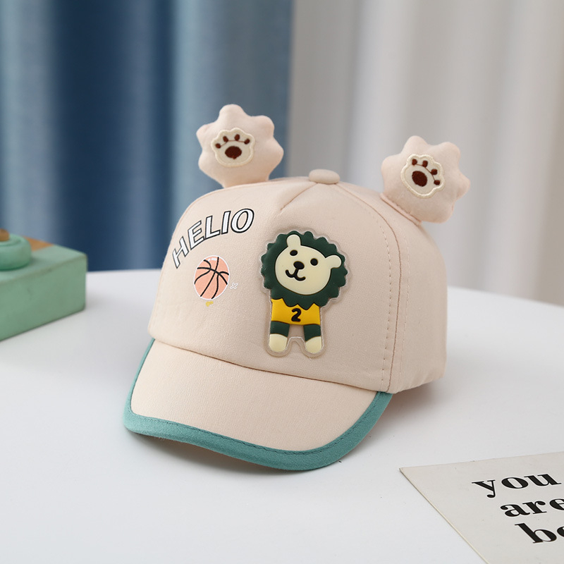 Dječja šilterica s crtićem za male životinje, proljetno/ljetno, jesenska, za bejzbol, vanjska zaštita od sunca, dječji šešir za sunce