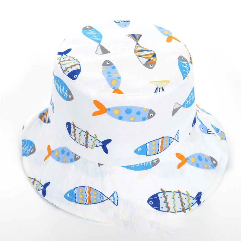 Dječja ribarska kapa za proljeće i jesen, šešir za umivaonik s printom crtanih životinja, za dječake i djevojčice, moderan korejski stil, otporan na vjetar, podesiv na uže.