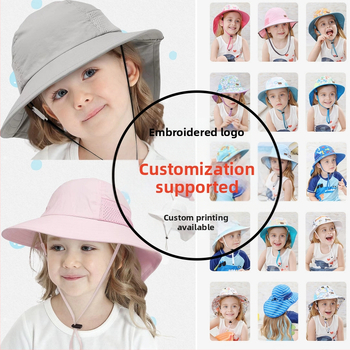 Παιδικό Καλοκαιρινό Καπέλο Ηλίου για Μωρό, Καπέλο Ηλίου, Λεπτό Καπέλο Ηλίου για Αγόρια και Κορίτσια, Καπέλο Ψαρά με Μεγάλο Γείσο