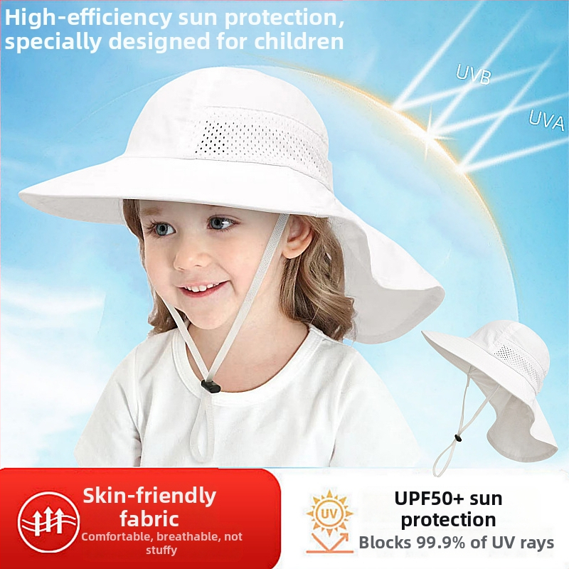 Παιδικό Καλοκαιρινό Καπέλο Ηλίου για Μωρό, Καπέλο Ηλίου, Λεπτό Καπέλο Ηλίου για Αγόρια και Κορίτσια, Καπέλο Ψαρά με Μεγάλο Γείσο
