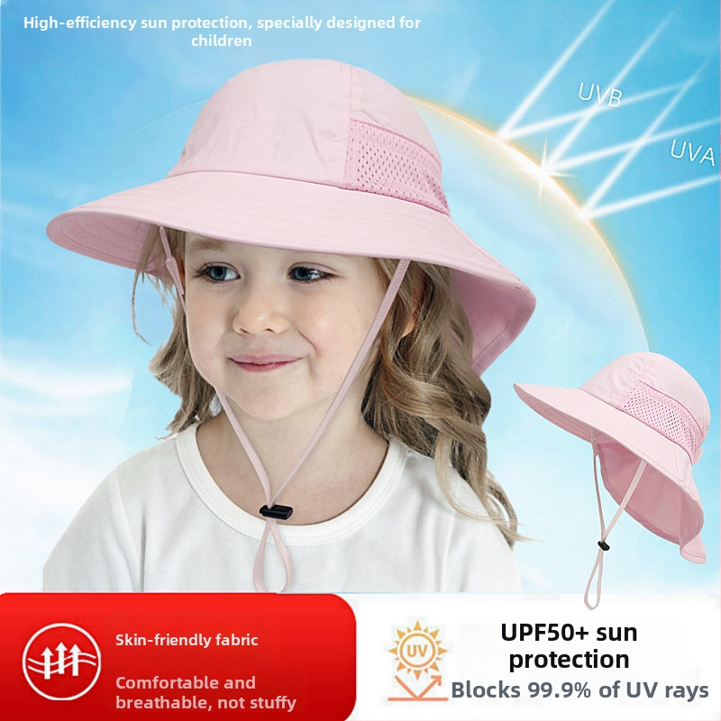 Παιδικό Καλοκαιρινό Καπέλο Ηλίου για Μωρό, Καπέλο Ηλίου, Λεπτό Καπέλο Ηλίου για Αγόρια και Κορίτσια, Καπέλο Ψαρά με Μεγάλο Γείσο