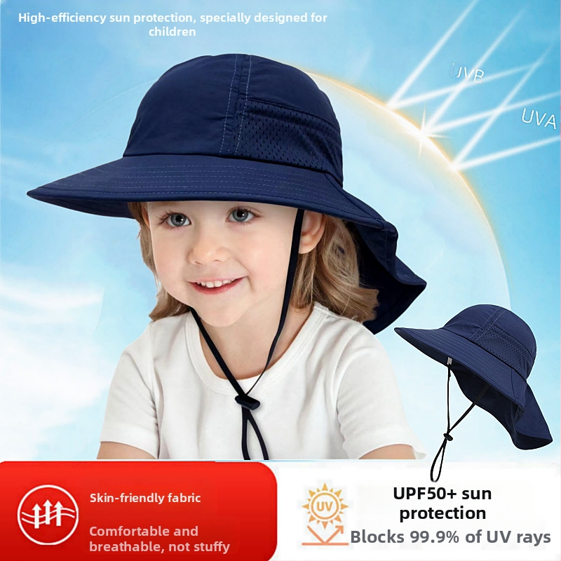 Παιδικό Καλοκαιρινό Καπέλο Ηλίου για Μωρό, Καπέλο Ηλίου, Λεπτό Καπέλο Ηλίου για Αγόρια και Κορίτσια, Καπέλο Ψαρά με Μεγάλο Γείσο