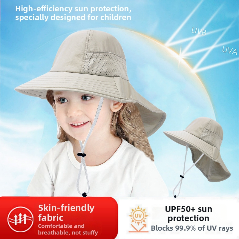 Παιδικό Καλοκαιρινό Καπέλο Ηλίου για Μωρό, Καπέλο Ηλίου, Λεπτό Καπέλο Ηλίου για Αγόρια και Κορίτσια, Καπέλο Ψαρά με Μεγάλο Γείσο