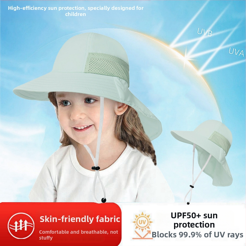 Παιδικό Καλοκαιρινό Καπέλο Ηλίου για Μωρό, Καπέλο Ηλίου, Λεπτό Καπέλο Ηλίου για Αγόρια και Κορίτσια, Καπέλο Ψαρά με Μεγάλο Γείσο