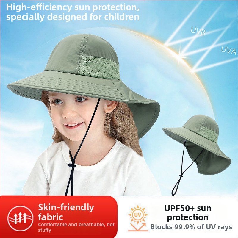 Παιδικό Καλοκαιρινό Καπέλο Ηλίου για Μωρό, Καπέλο Ηλίου, Λεπτό Καπέλο Ηλίου για Αγόρια και Κορίτσια, Καπέλο Ψαρά με Μεγάλο Γείσο