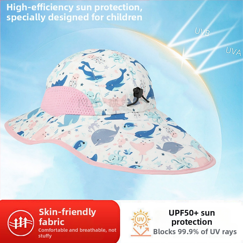 Παιδικό Καλοκαιρινό Καπέλο Ηλίου για Μωρό, Καπέλο Ηλίου, Λεπτό Καπέλο Ηλίου για Αγόρια και Κορίτσια, Καπέλο Ψαρά με Μεγάλο Γείσο