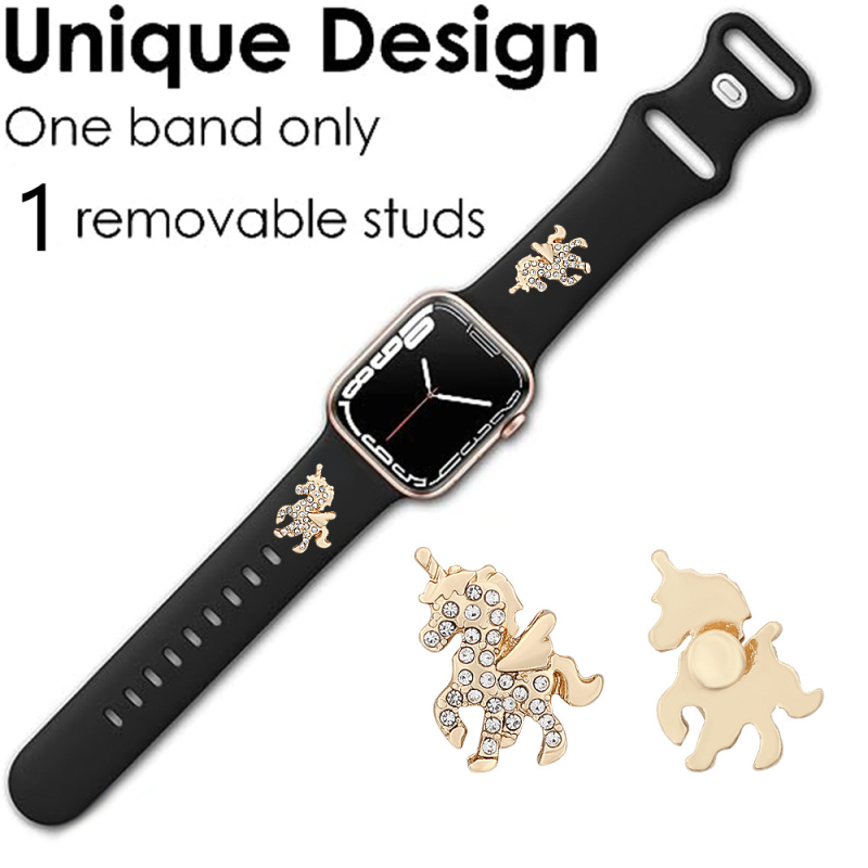 Sobib Apple Watchi dekoratiivsõrmusele Apple Watchi nutikale silikoonrihmale teemantkangaga dekoratiivse pandlaga dekoratiivnaeltega