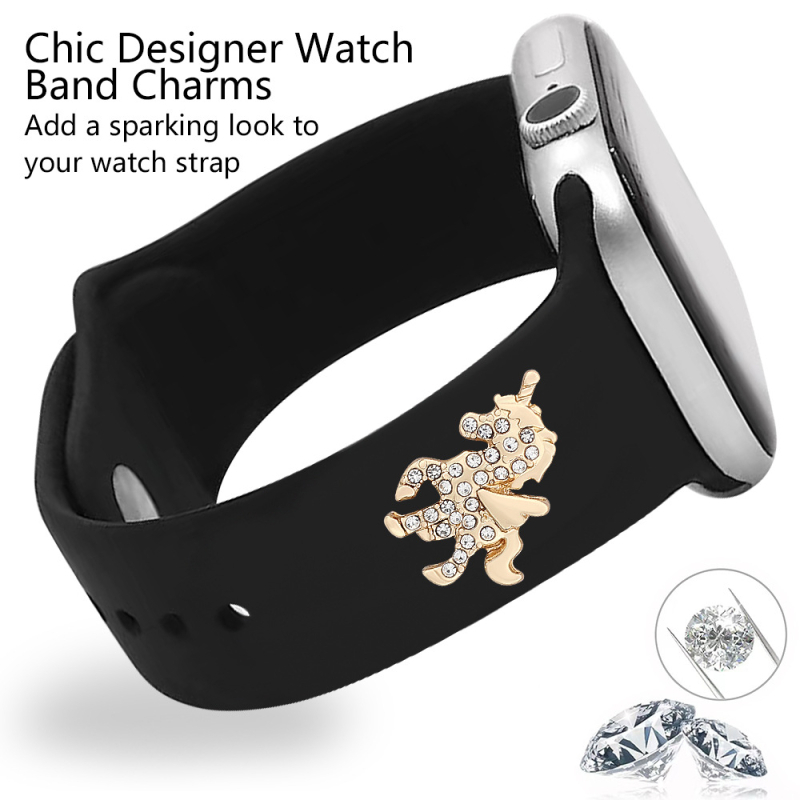 Sobib Apple Watchi dekoratiivsõrmusele Apple Watchi nutikale silikoonrihmale teemantkangaga dekoratiivse pandlaga dekoratiivnaeltega