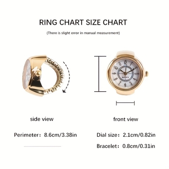 Sõrmekella miniversioon kingitusega vintage plahvatused sõrmusesõrmekell isikupärastatud moekell ajasõrmusekell