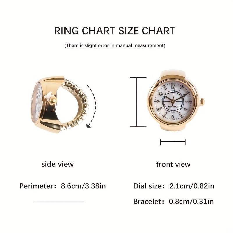 Sõrmekella miniversioon kingitusega vintage plahvatused sõrmusesõrmekell isikupärastatud moekell ajasõrmusekell