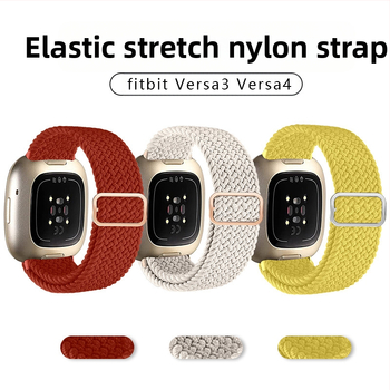 Tinka „Fitbit Versa3/4“ išmaniojo laikrodžio dirželiui „Sense Phoebe“, pakeičiamam apyrankės dirželiui, elastingam nailono dirželiui.