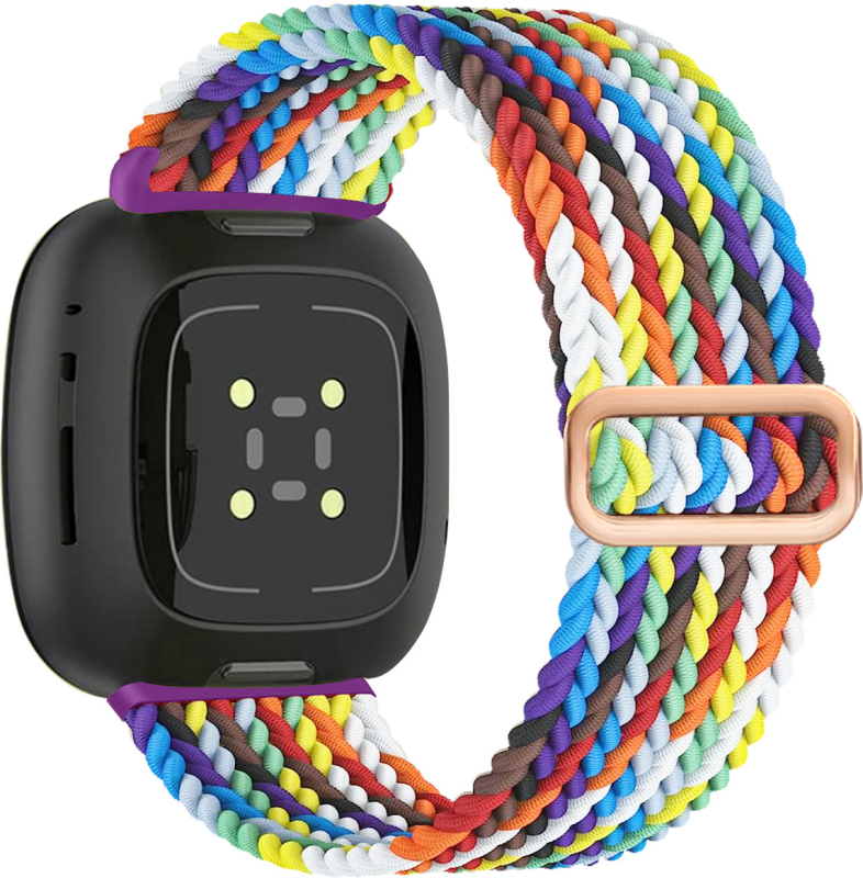 Tinka „Fitbit Versa3/4“ išmaniojo laikrodžio dirželiui „Sense Phoebe“, pakeičiamam apyrankės dirželiui, elastingam nailono dirželiui.