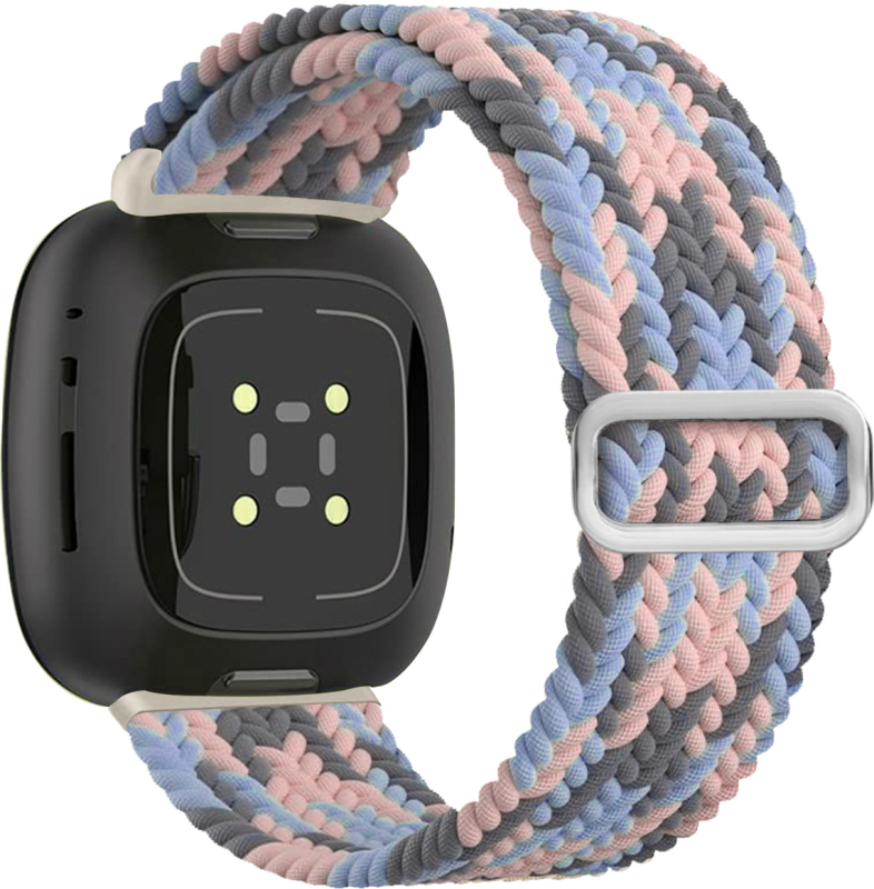 Tinka „Fitbit Versa3/4“ išmaniojo laikrodžio dirželiui „Sense Phoebe“, pakeičiamam apyrankės dirželiui, elastingam nailono dirželiui.