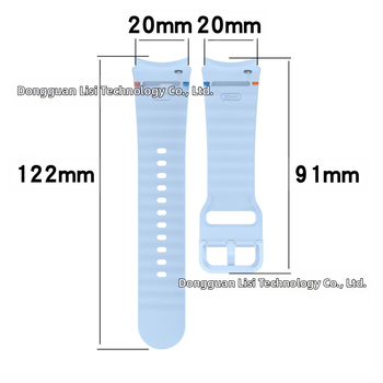 „Lisizawa“ tinka „Samsung Galaxy Watch 7 Wavy Line Strap“ – „Watchfe/456“ silikoniniam dirželiui.