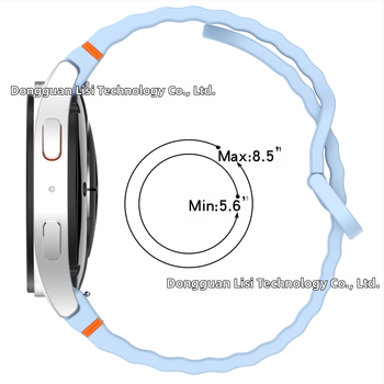 „Lisizawa“ tinka „Samsung Galaxy Watch 7 Wavy Line Strap“ – „Watchfe/456“ silikoniniam dirželiui.