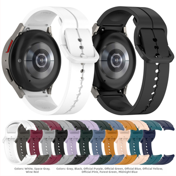 Oficialus „Galaxy Watch 5“ silikoninis dirželis, oficialus „Samsung Watch 5/4“ „Groove“ dirželis