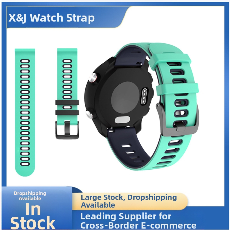 Xiaomi 20 rihma kahevärviline silikoonrihm Jiaming 245 rihm Huawei 22 lai Huami lameda peaga rihm