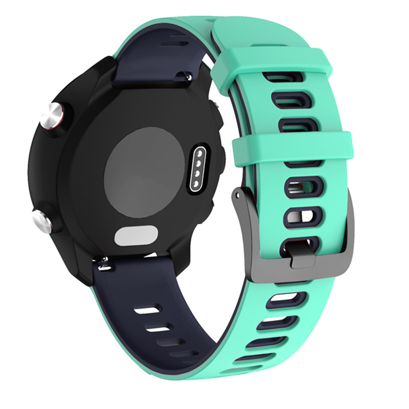 Dvigubos spalvos silikoninis dirželis, skirtas „Xiaomi 20 Strap“, „Jiaming 245 Strap“, „Huawei 22 Wide Huami“ dirželis plokščiai galvai