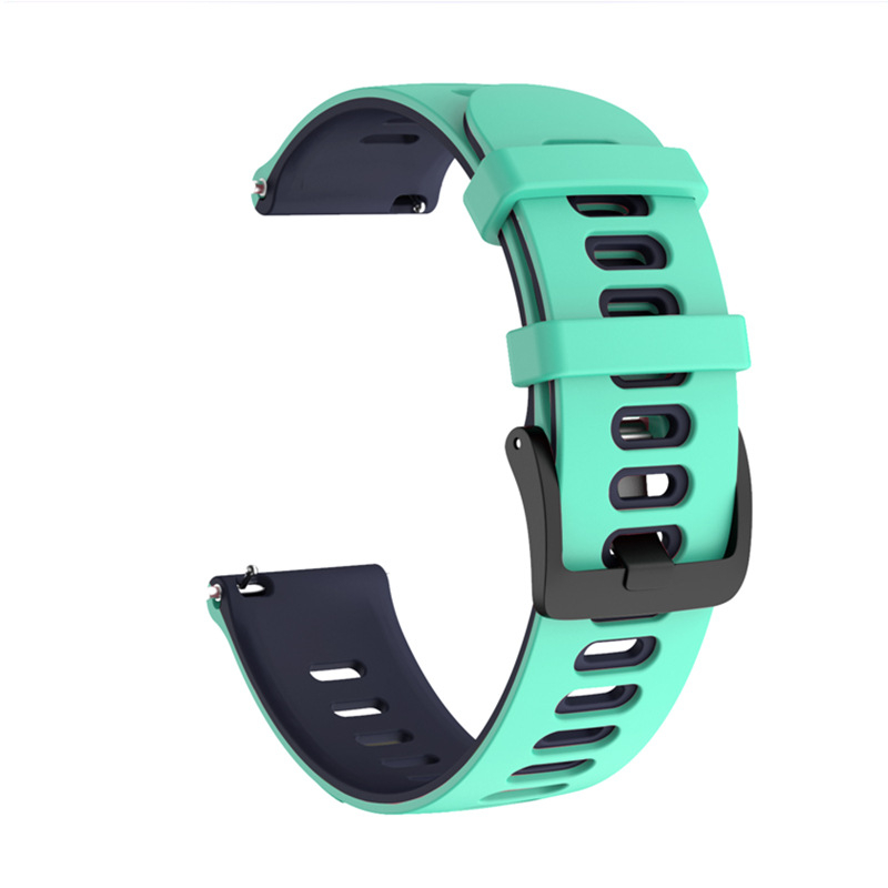 Dvigubos spalvos silikoninis dirželis, skirtas „Xiaomi 20 Strap“, „Jiaming 245 Strap“, „Huawei 22 Wide Huami“ dirželis plokščiai galvai