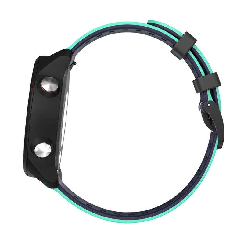 Dvigubos spalvos silikoninis dirželis, skirtas „Xiaomi 20 Strap“, „Jiaming 245 Strap“, „Huawei 22 Wide Huami“ dirželis plokščiai galvai