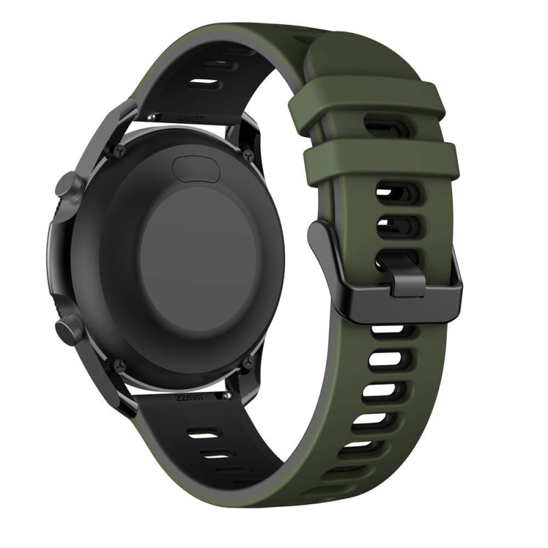 Tinka „Garmin Vivoactive420/22Mm Forerunner255“ dviejų spalvų silikoninis laikrodžio dirželis, suderinamas su „Huawei“