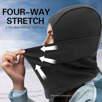 Žieminė slidinėjimo kaukė su vilnos pamušalu, šiltas jojimo gobtuvas, lauko vilnos šalikas, neperpučiama kaukė, neperpučiama šalčiui, jojimo kepurė