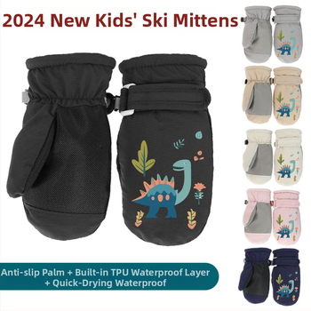 2024. aasta piiriülesed uued laste suusakindad. Talvised fliisvoodriga paksendatud beebikindad. Kiirelt kuivavad veekindlad beebikindad.