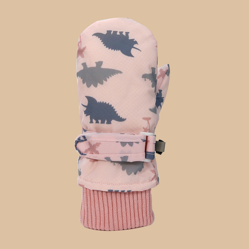 Laste suusakindad, piiriülesed uued beebid, kiiresti kuivavad riidest kindad, fliisvoodriga, paksendatud laste veekindlad soojad kindad