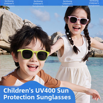 Nauji madingi vaikiški poliarizuoti akiniai nuo saulės su langeliais, gradiento želė spalvos, TR rėmelio, apsaugančio nuo UV spindulių KB691.