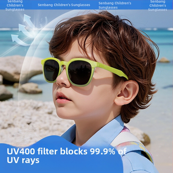 Nauji madingi vaikiški poliarizuoti akiniai nuo saulės su langeliais, gradiento želė spalvos, TR rėmelio, apsaugančio nuo UV spindulių KB691.