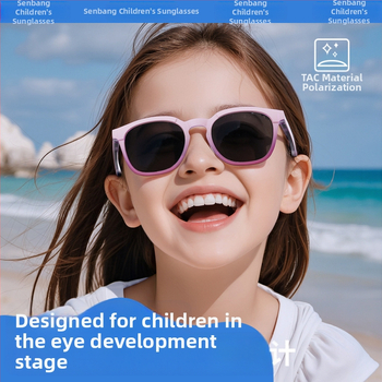 Nauji madingi vaikiški poliarizuoti akiniai nuo saulės su langeliais, gradiento želė spalvos, TR rėmelio, apsaugančio nuo UV spindulių KB691.