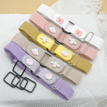 Moteriškas naujas nematomas, elastingas, besiūlis džinsinio stiliaus diržas „Lazy belt“