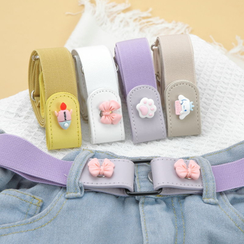 Moteriškas naujas nematomas, elastingas, besiūlis džinsinio stiliaus diržas „Lazy belt“