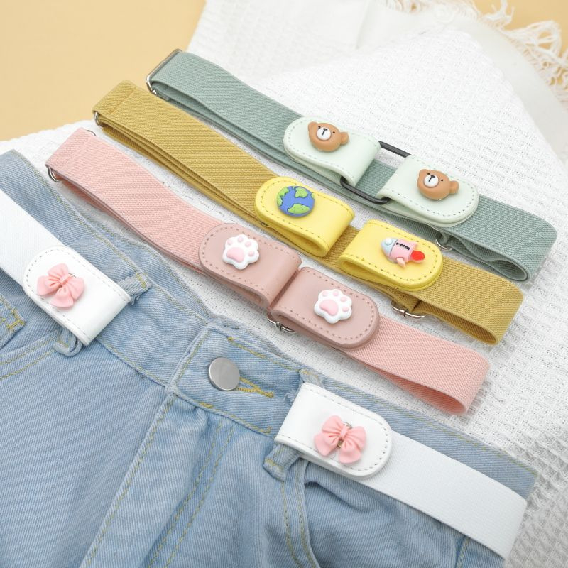 Moteriškas naujas nematomas, elastingas, besiūlis džinsinio stiliaus diržas „Lazy belt“