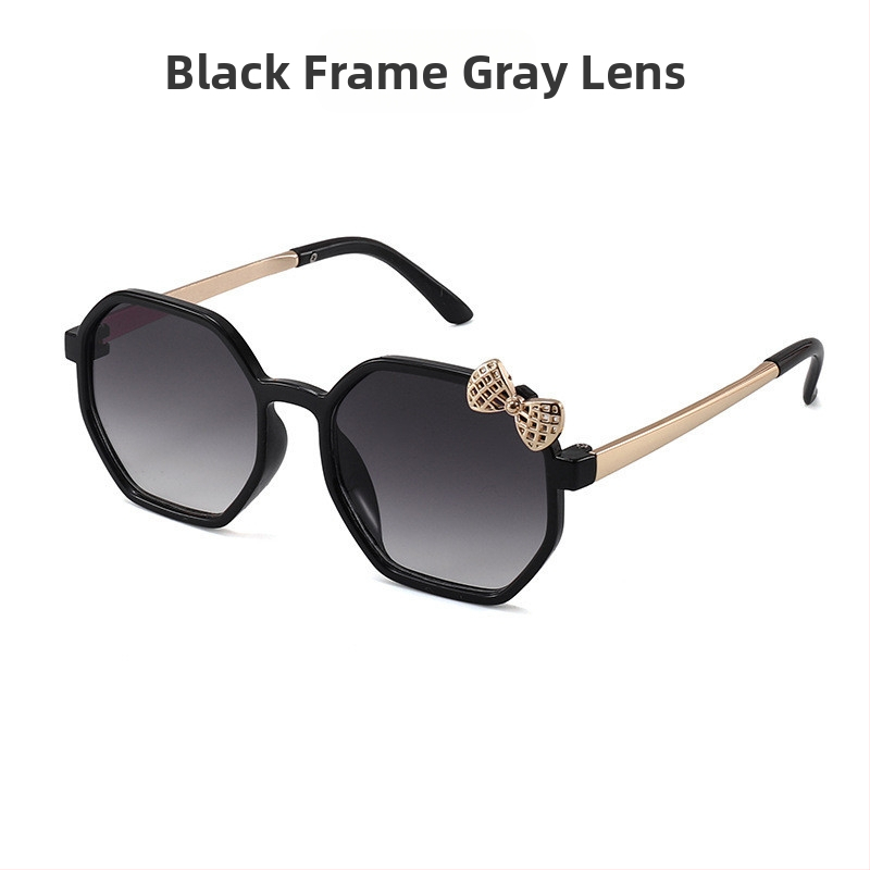 Uued laste lihtsad vibuga päikeseprillid poistele ja tüdrukutele, poolmetallist UV-vastased päikesesirmid, beebidele mõeldud trendikad päikeseprillid