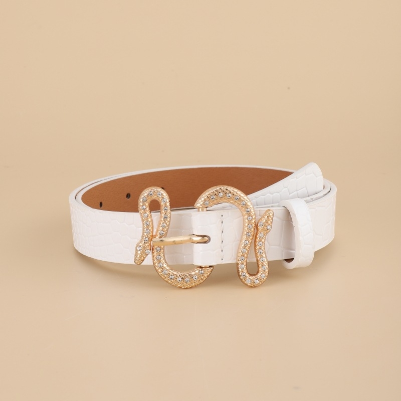 Europietiškas ir amerikietiškas naujas moteriškas mados gyvatės sagties PU diržas universalus paprastas džinsinis kostiumo diržas moterims, gamintojas didmeninė prekyba