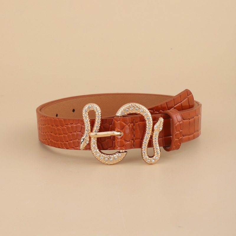 Europietiškas ir amerikietiškas naujas moteriškas mados gyvatės sagties PU diržas universalus paprastas džinsinis kostiumo diržas moterims, gamintojas didmeninė prekyba