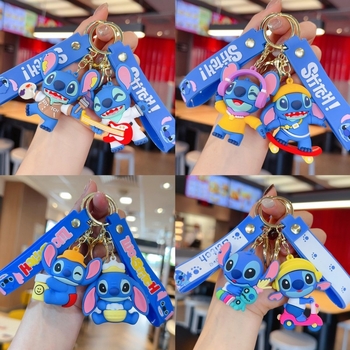 Карикатурна тенденция stilbe серия ключодържател висулка ключодържател за кола видео игра град изискан малък подарък на едро