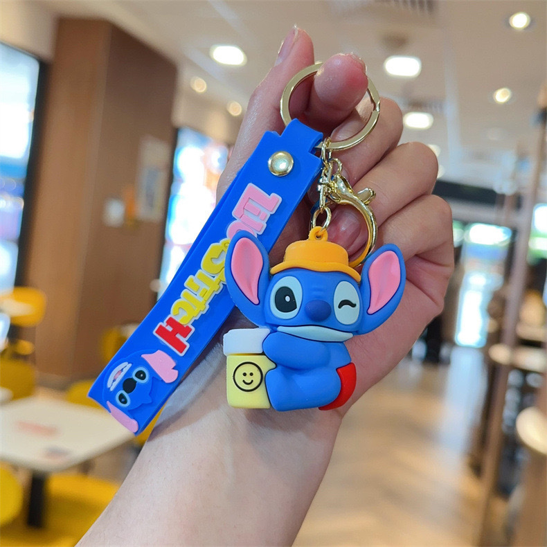 Карикатурна тенденция stilbe серия ключодържател висулка ключодържател за кола видео игра град изискан малък подарък на едро