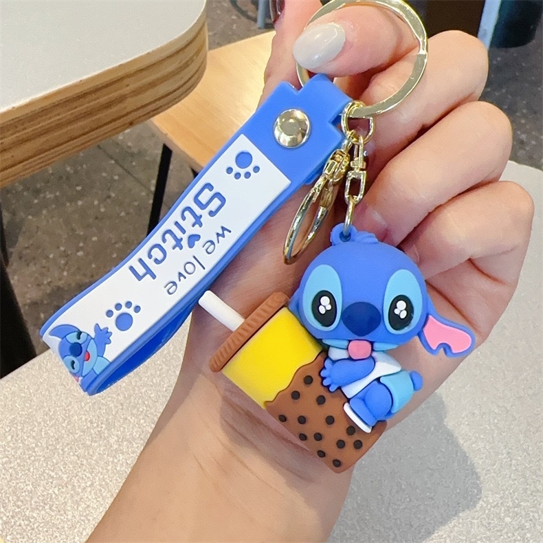 Карикатурна тенденция stilbe серия ключодържател висулка ключодържател за кола видео игра град изискан малък подарък на едро