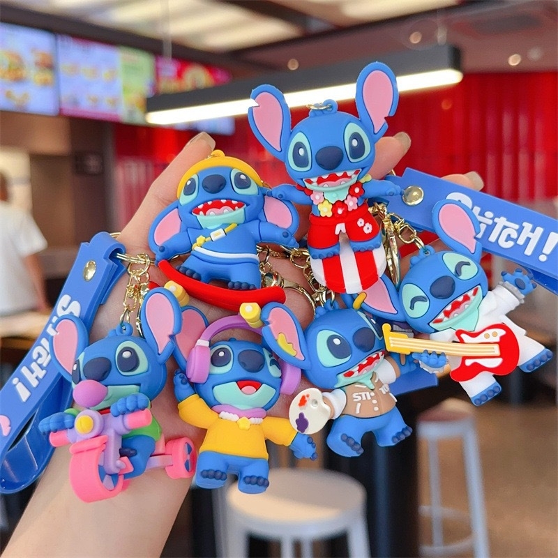 Карикатурна тенденция stilbe серия ключодържател висулка ключодържател за кола видео игра град изискан малък подарък на едро