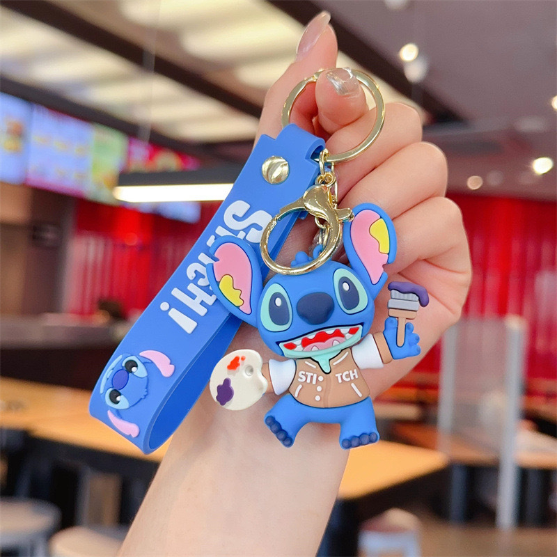 Карикатурна тенденция stilbe серия ключодържател висулка ключодържател за кола видео игра град изискан малък подарък на едро