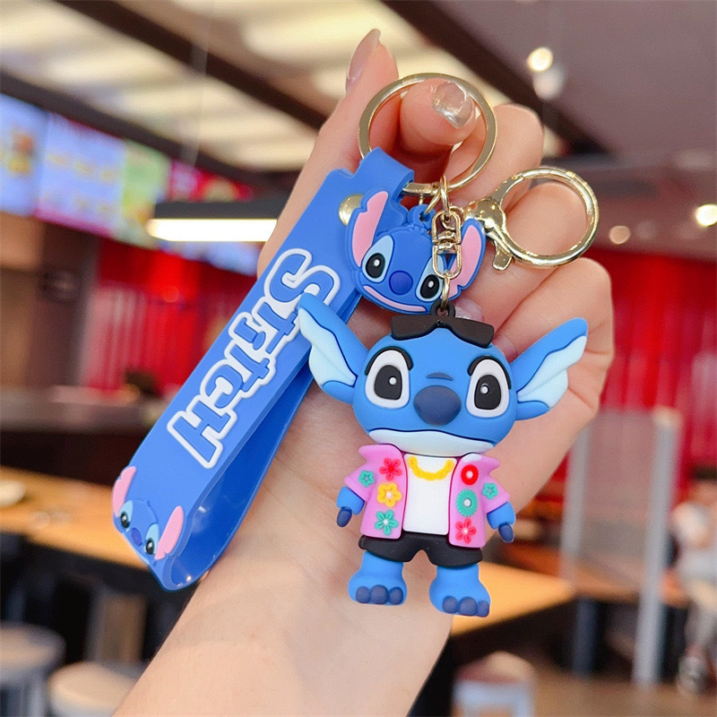 Карикатурна тенденция stilbe серия ключодържател висулка ключодържател за кола видео игра град изискан малък подарък на едро